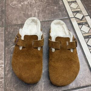 Birkenstock Brown Suede Women's Shoes